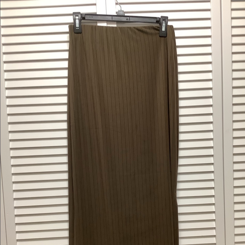 Brown and black skirt